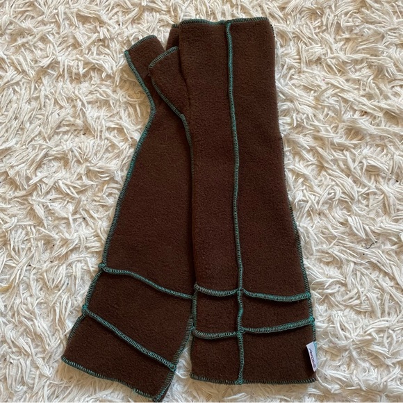 XMITTENS Recycled Fleece Long Fingerless Mitts - Picture 1 of 5